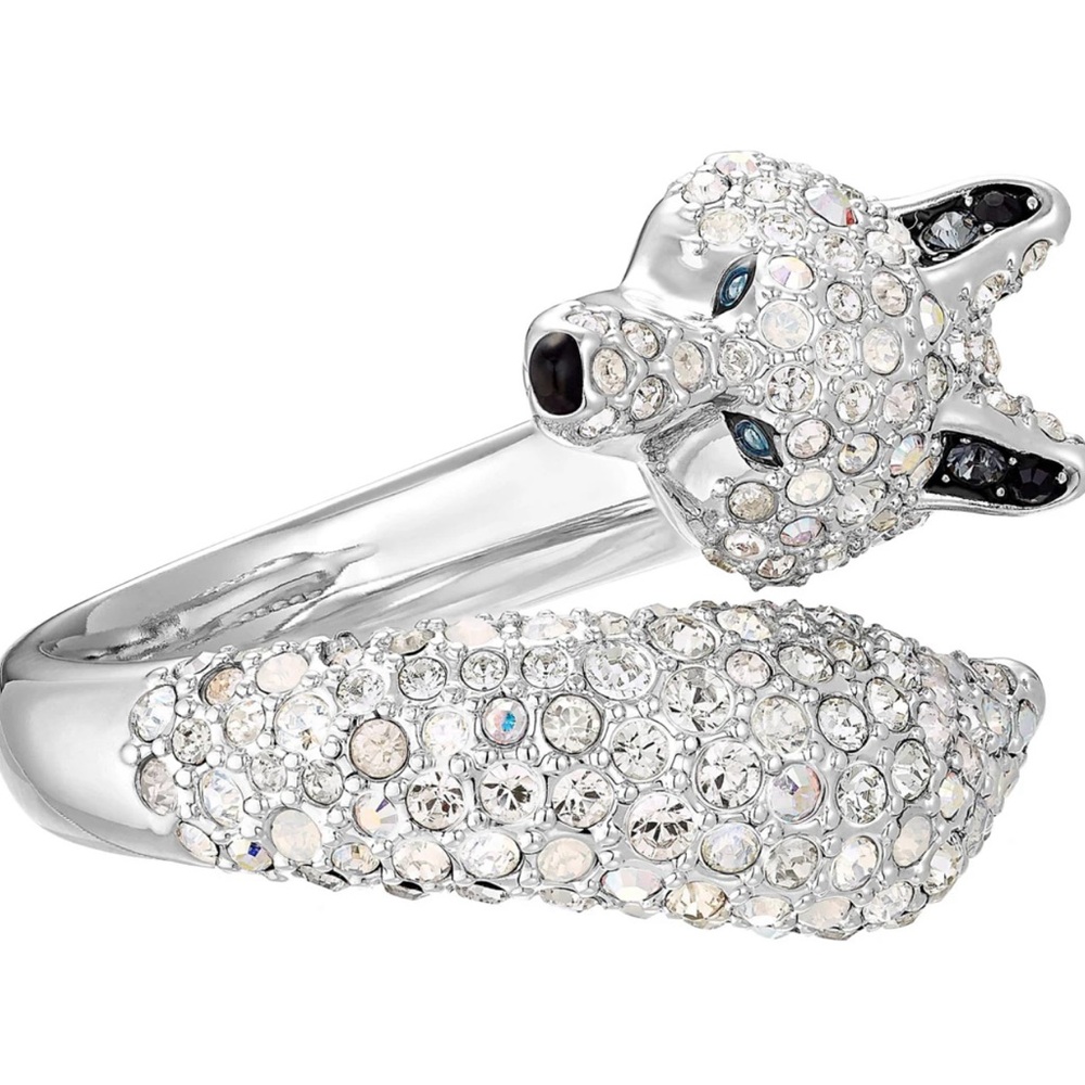 Swarovski Polar Bestiary Ring White Rhodium Plated Size 58